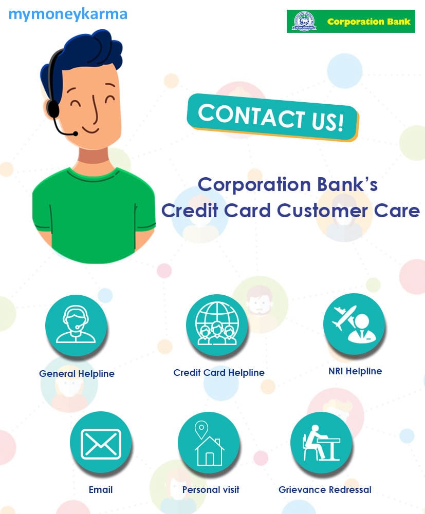 Corporation Bank credit card Customer Care