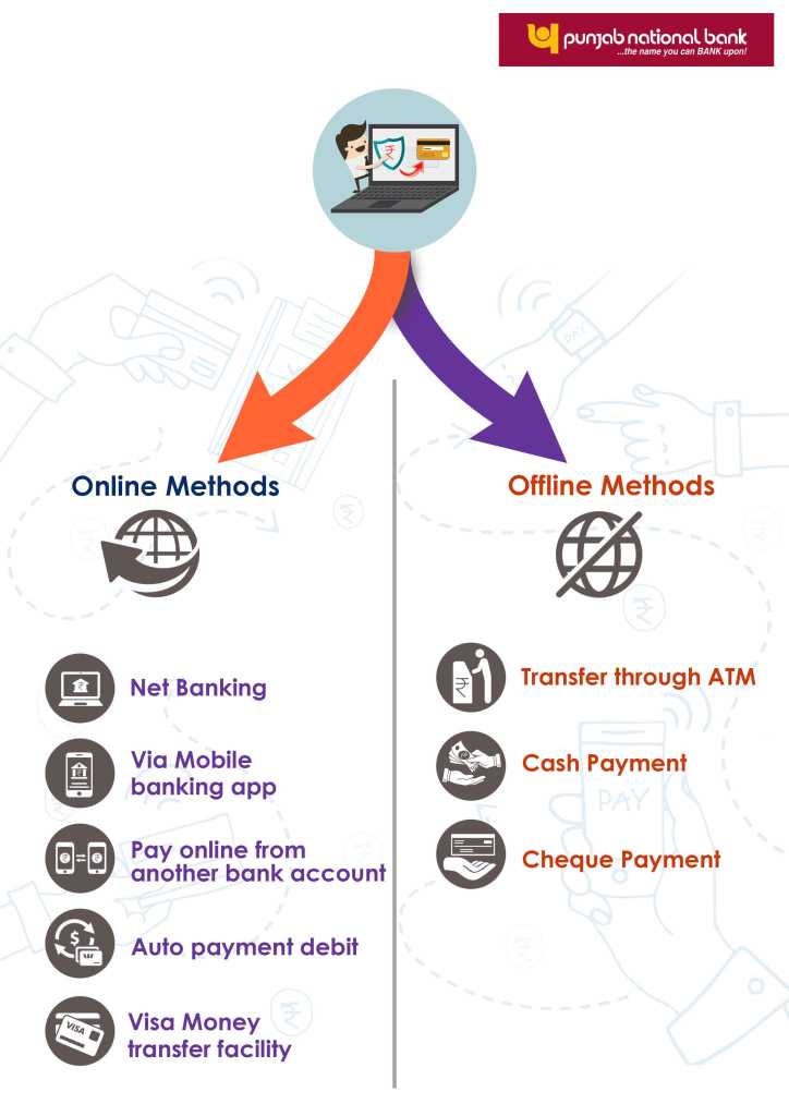online and offline method for Bank of Punjab National Bank credit card bill payment