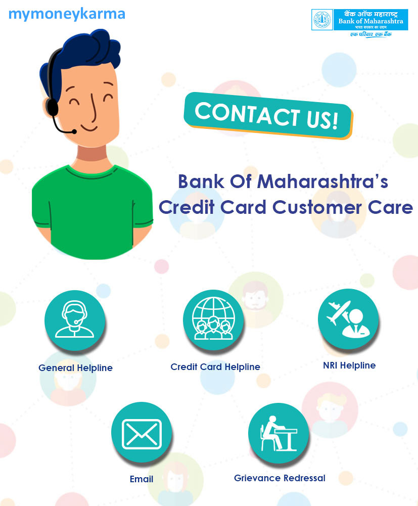 Bank of Maharashtra Bank credit card Customer Care