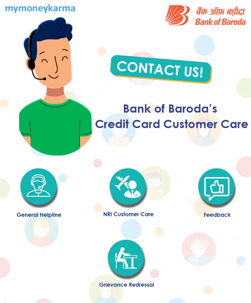 baroda credit card Customer Care