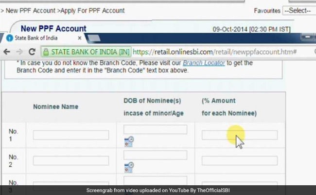 How to create new PPF account through SBI website onlinesbi.com